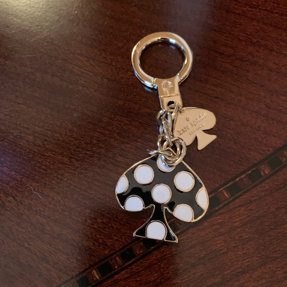 NWOT Kate Spade polka dot keychain